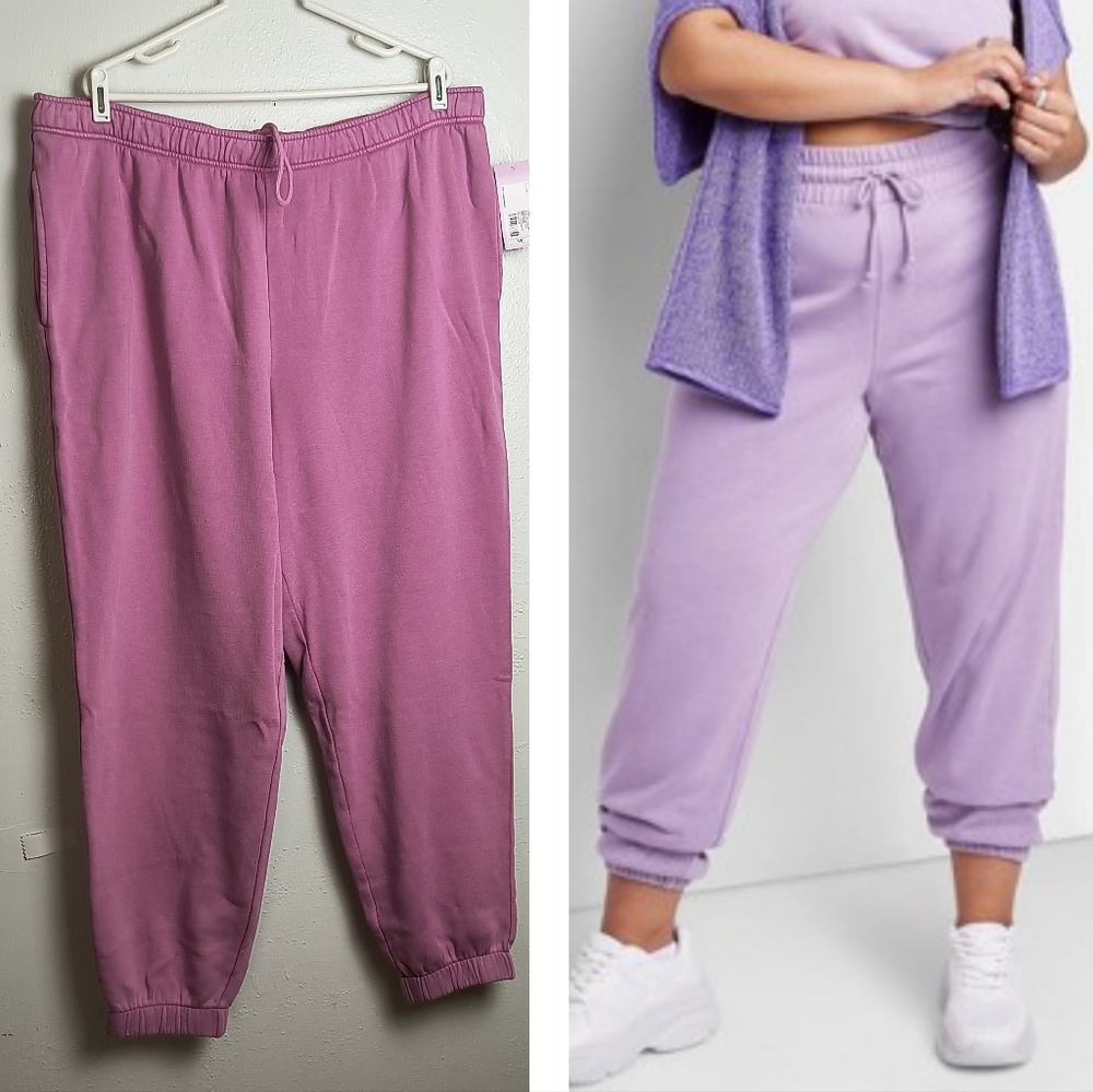 Wild Fable High Rise Tapered Joggers Pant Women's Drawstring Pink Chimes